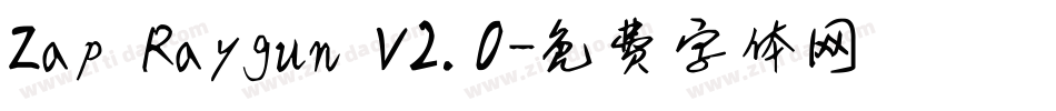 Zap Raygun V2.0字体转换